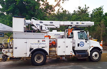 AMLP USVI Bucket Truck Donation